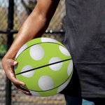 Green Golf Ball Pattern Print Basketball