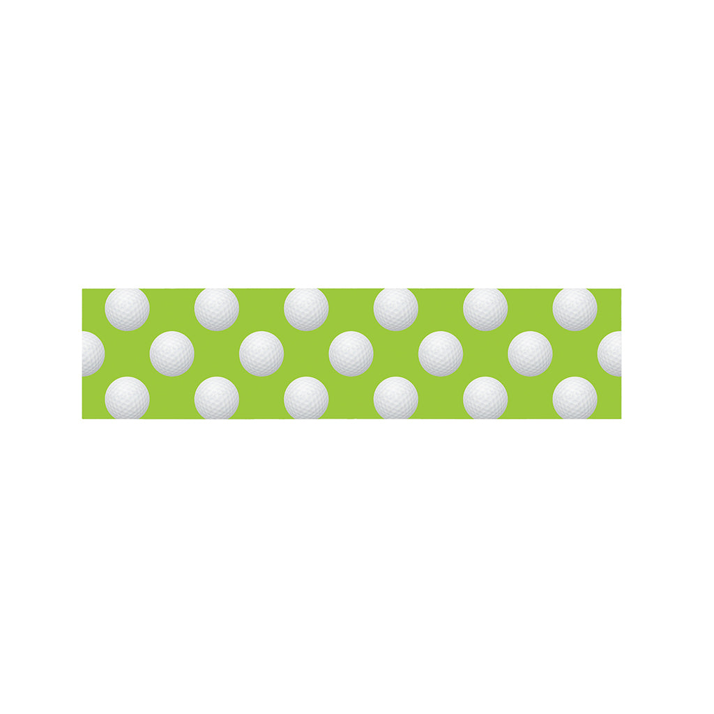 Green Golf Ball Pattern Print Bed Runner