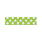 Green Golf Ball Pattern Print Bed Runner