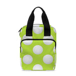 Green Golf Ball Pattern Print Bible Tote Bag