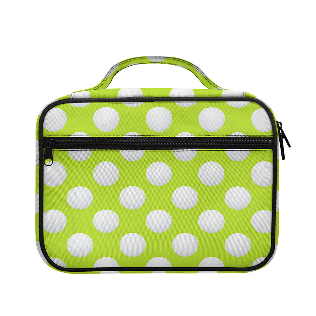 Green Golf Ball Pattern Print Briefcase Bible Bag