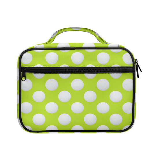 Green Golf Ball Pattern Print Briefcase Bible Bag