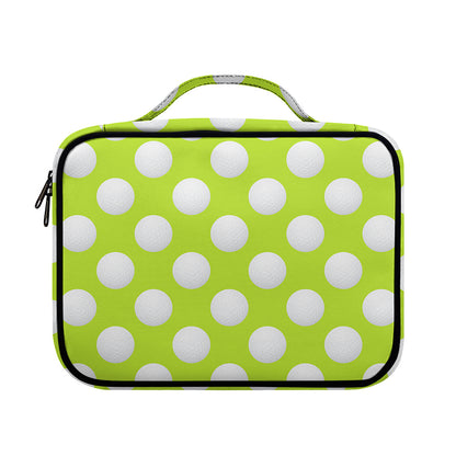 Green Golf Ball Pattern Print Briefcase Bible Bag