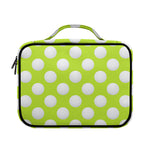 Green Golf Ball Pattern Print Briefcase Bible Bag