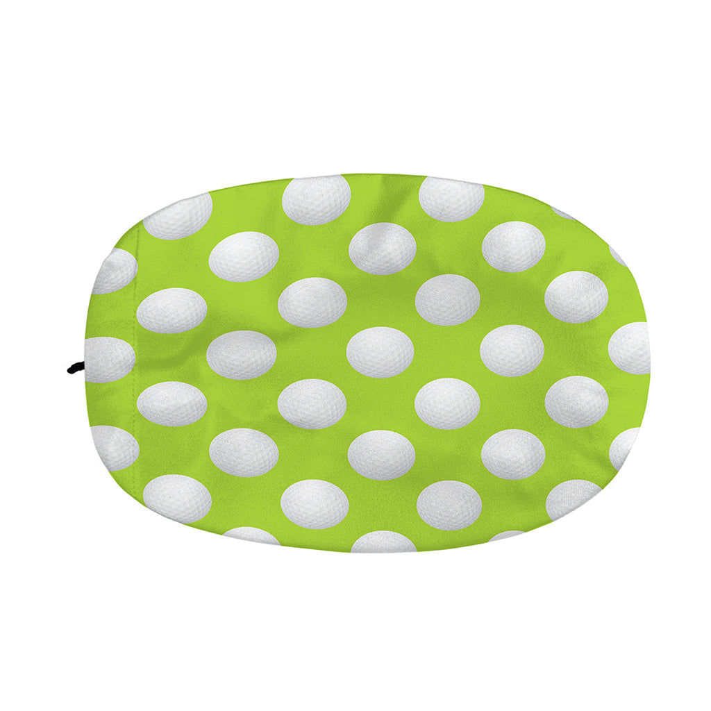 Green Golf Ball Pattern Print Car Side Mirror Covers