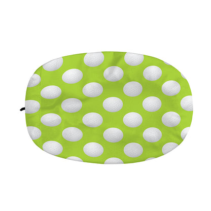 Green Golf Ball Pattern Print Car Side Mirror Covers