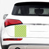 Green Golf Ball Pattern Print Car Sticker