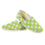 Green Golf Ball Pattern Print Casual Shoes