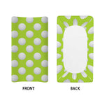 Green Golf Ball Pattern Print Changing Pad Cover