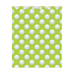 Green Golf Ball Pattern Print Curtain