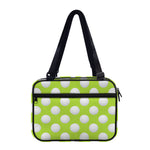 Green Golf Ball Pattern Print Double Strap Bible Bag