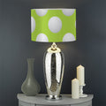 Green Golf Ball Pattern Print Drum Lamp Shade