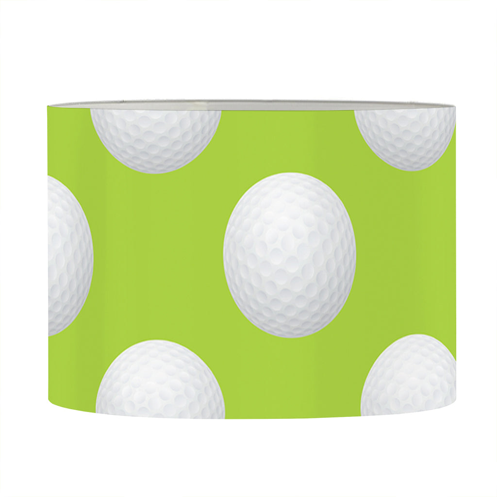 Green Golf Ball Pattern Print Drum Lamp Shade