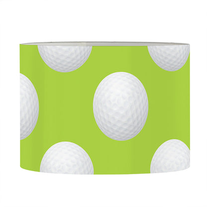 Green Golf Ball Pattern Print Drum Lamp Shade