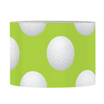 Green Golf Ball Pattern Print Drum Lamp Shade
