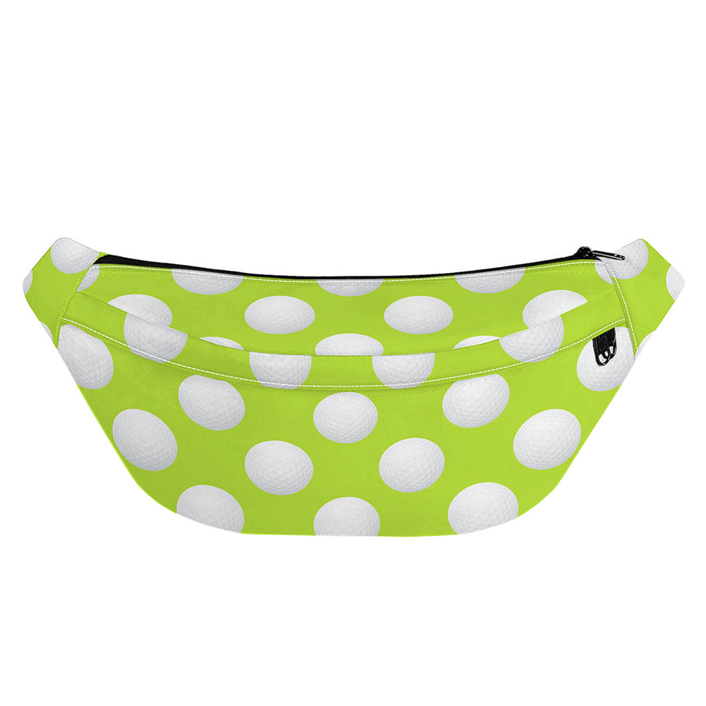 Green Golf Ball Pattern Print Fanny Pack