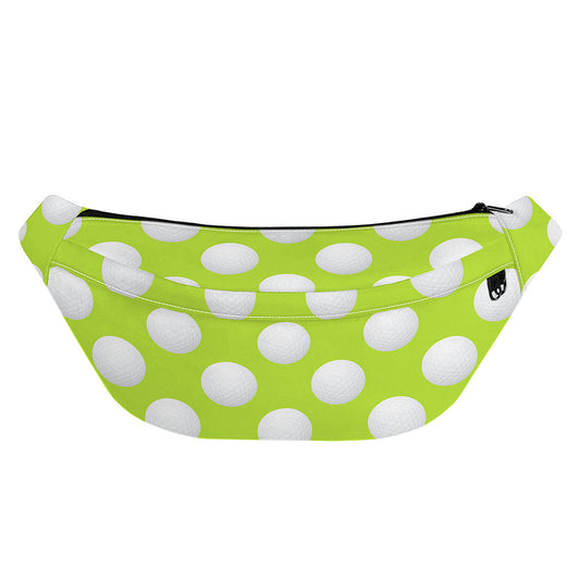 Green Golf Ball Pattern Print Fanny Pack