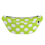 Green Golf Ball Pattern Print Fanny Pack
