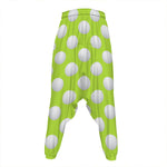 Green Golf Ball Pattern Print Hammer Pants