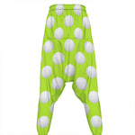 Green Golf Ball Pattern Print Hammer Pants