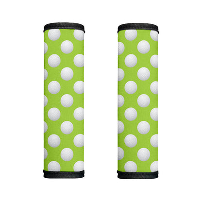 Green Golf Ball Pattern Print Handle Covers