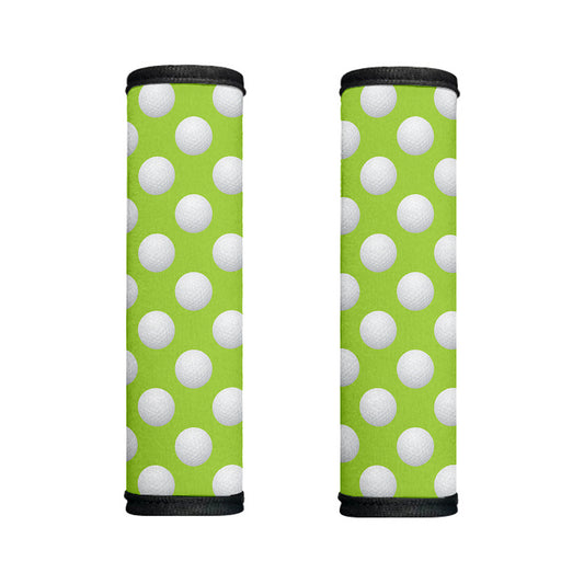 Green Golf Ball Pattern Print Handle Covers