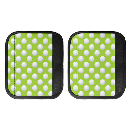 Green Golf Ball Pattern Print Handle Covers