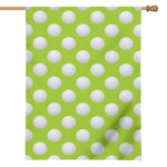 Green Golf Ball Pattern Print House Flag