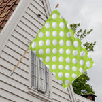 Green Golf Ball Pattern Print House Flag