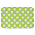Green Golf Ball Pattern Print Indoor Door Mat