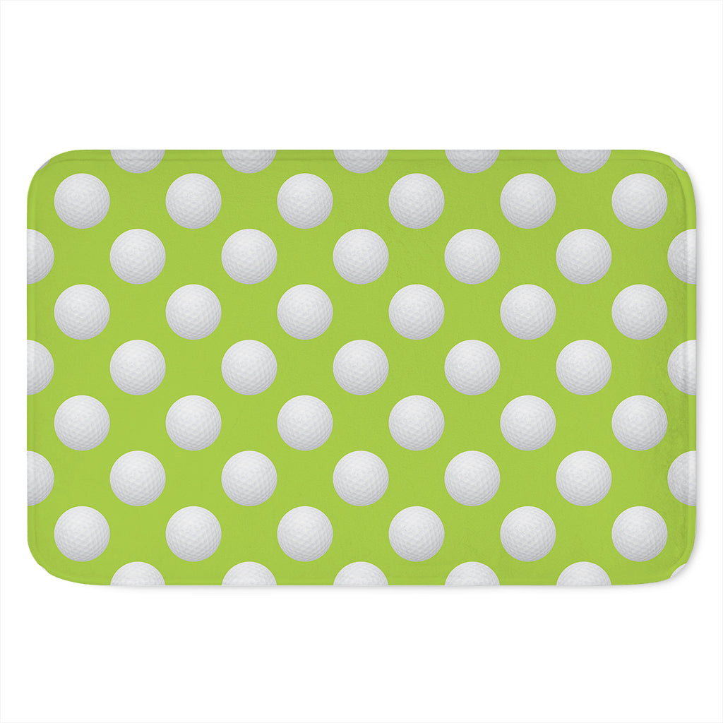 Green Golf Ball Pattern Print Indoor Door Mat