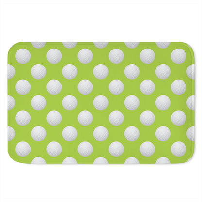 Green Golf Ball Pattern Print Indoor Door Mat