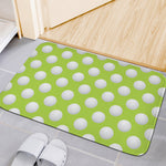 Green Golf Ball Pattern Print Indoor Door Mat