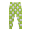 Green Golf Ball Pattern Print Jogger Pants