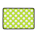Green Golf Ball Pattern Print Kitchen Mat