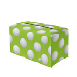 Green Golf Ball Pattern Print Leather Tissue Box Cover