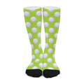 Green Golf Ball Pattern Print Long Socks