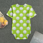 Green Golf Ball Pattern Print Men's Bodysuit