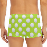 Green Golf Ball Pattern Print Men's Short Boxer Briefs
