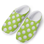 Green Golf Ball Pattern Print Mesh Casual Shoes