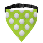 Green Golf Ball Pattern Print Over The Collar Dog Bandana