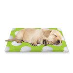 Green Golf Ball Pattern Print Pet Cooling Mat Cover