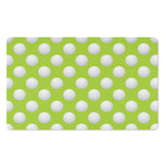 Green Golf Ball Pattern Print Polyester Doormat