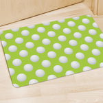 Green Golf Ball Pattern Print Polyester Doormat