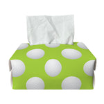 Green Golf Ball Pattern Print Rectangle Tissue Box Cover