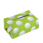 Green Golf Ball Pattern Print Rectangle Tissue Box Cover