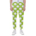 Green Golf Ball Pattern Print Joggers