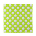 Green Golf Ball Pattern Print Silk Bandana