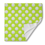 Green Golf Ball Pattern Print Silk Bandana