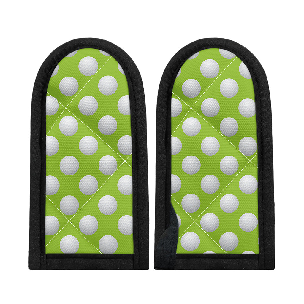 Green Golf Ball Pattern Print Skillet Handle Cover